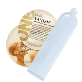 Презерватив ONE Vanish Hyperthin, 1 шт, ультратонкий, зі змазкою
